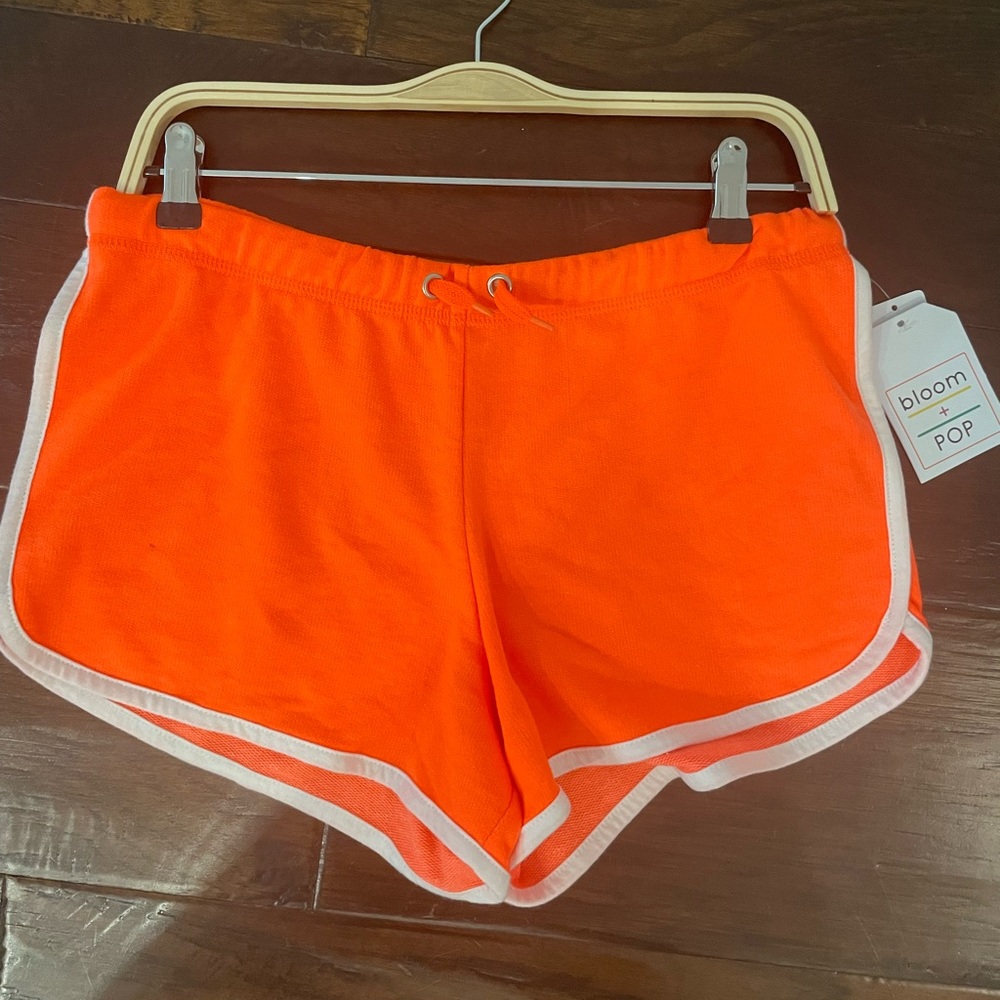Neon orange shorts